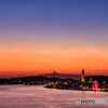 関門海峡の夕景（２）