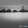 奈多海岸の夜明け(モノクロバージョン)