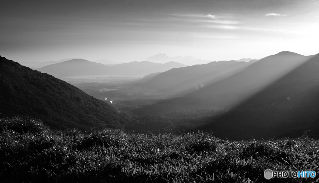 くじゅう連山 B&W #3