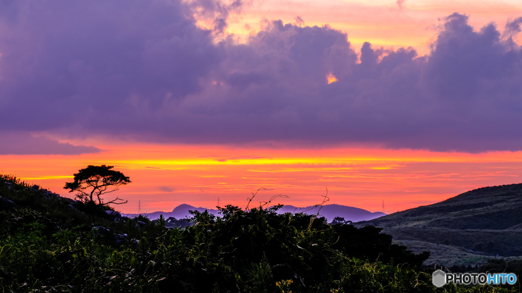 平尾台の夕景（２）