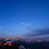 山の朝