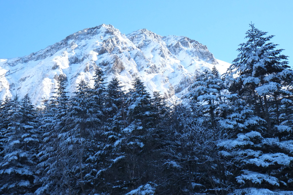 赤岳・雪景色