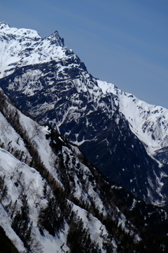 北鎌、春景