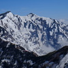 鹿島槍ヶ岳、春景