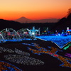 富士山とイルミネーション