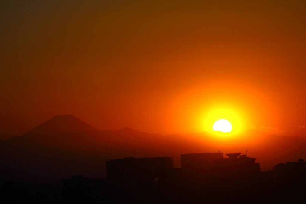 お台場からの夕日