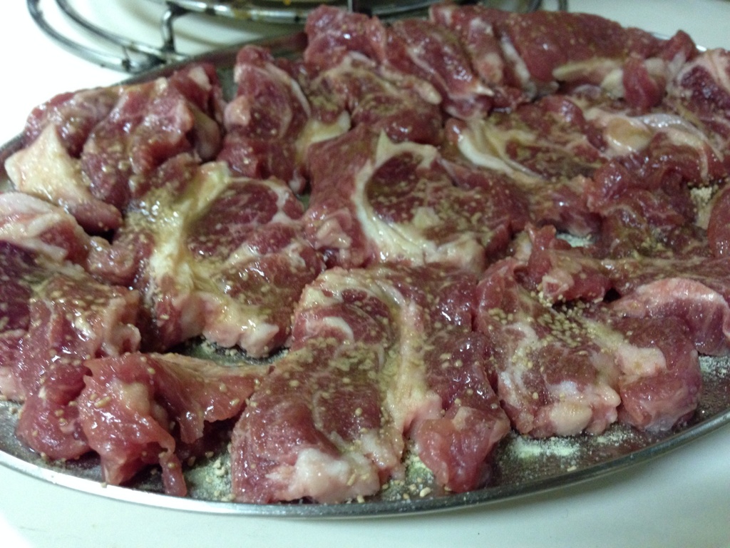 肉の浅鞍さんにて（お肉1）