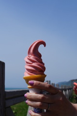 イチゴソフトクリーム