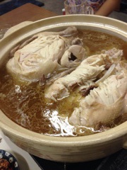 肉の浅鞍さんにて（サムゲタン）