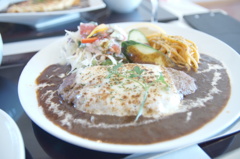 洋食屋さんのハンバーグランチ