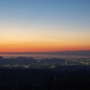 夕暮れの静かな駿河湾
