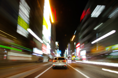 夜のドライブ