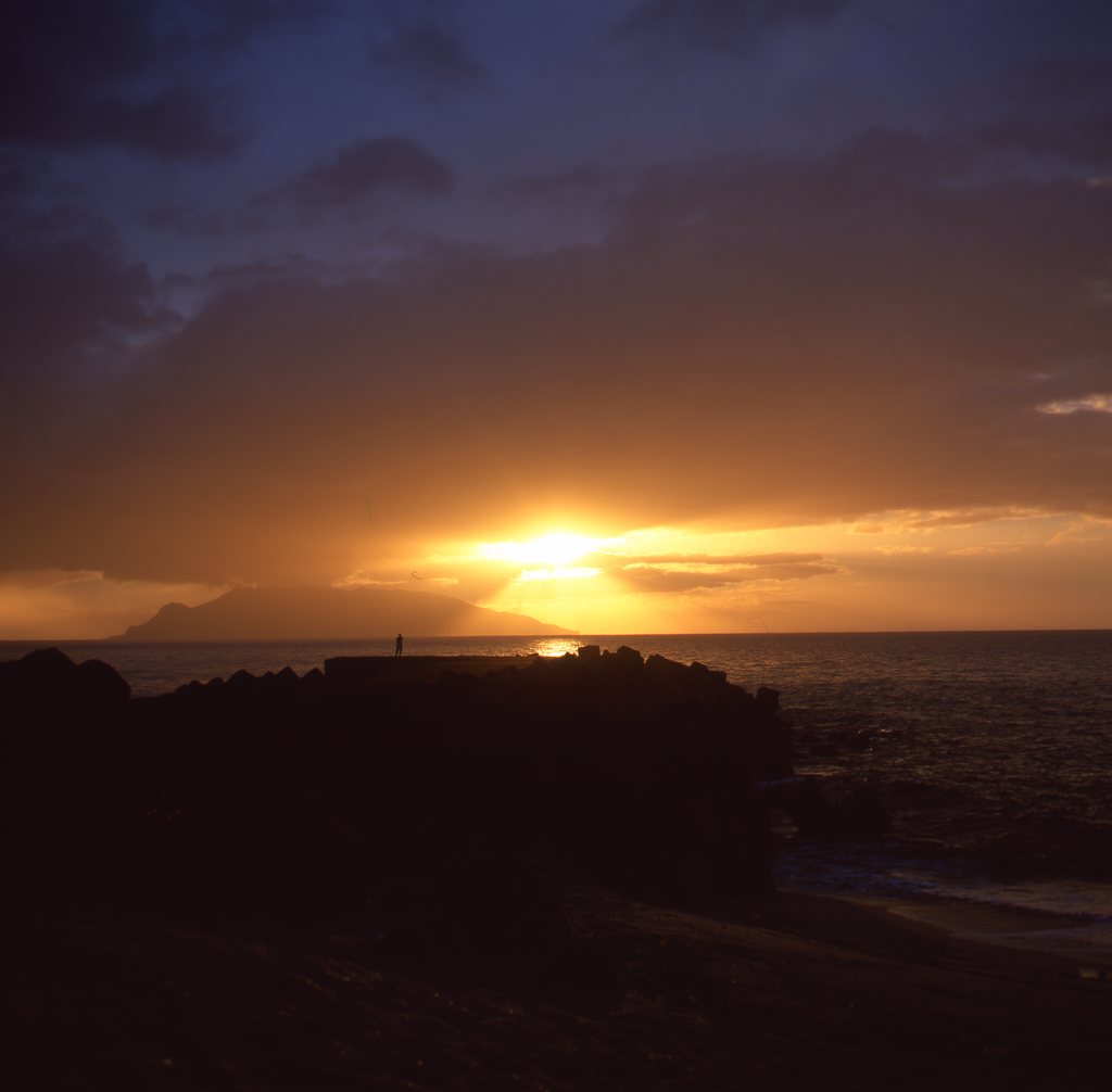 屋久島の夕日