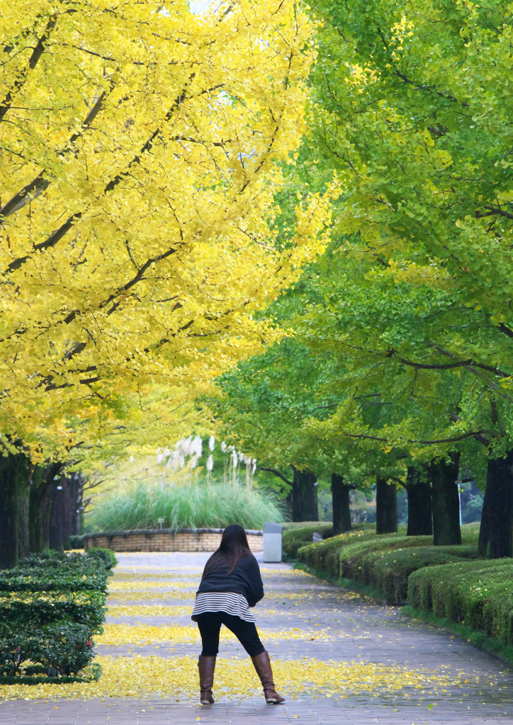 先客女子カメラマン