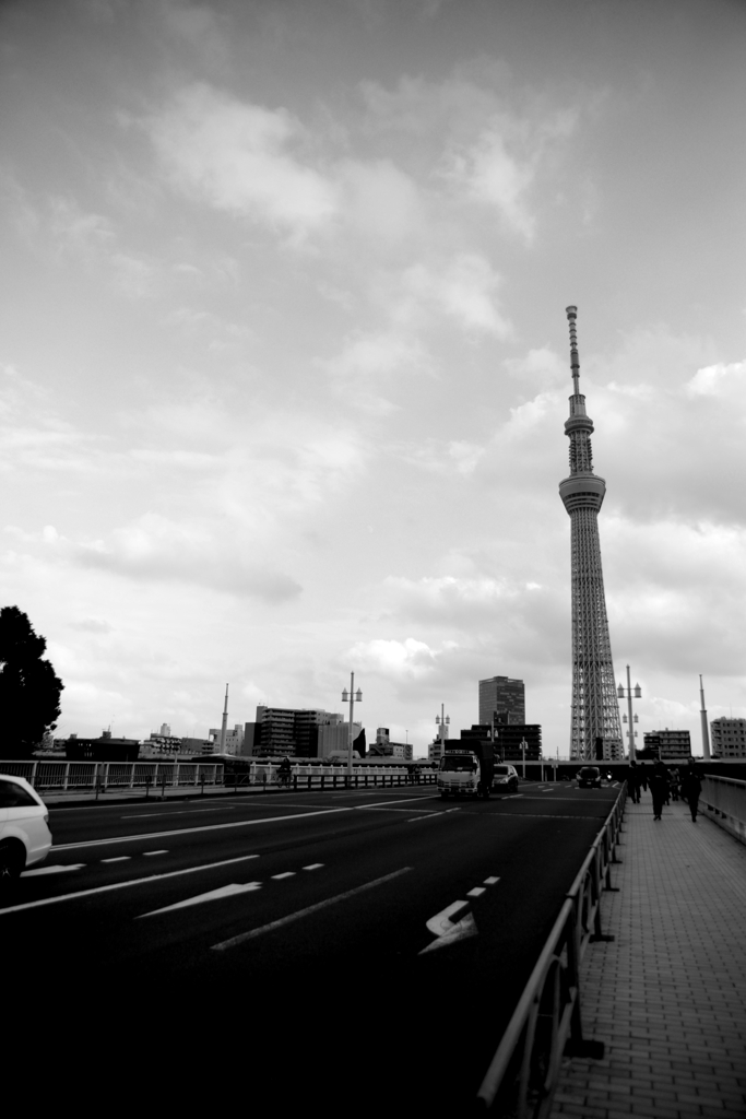 橋→タワー