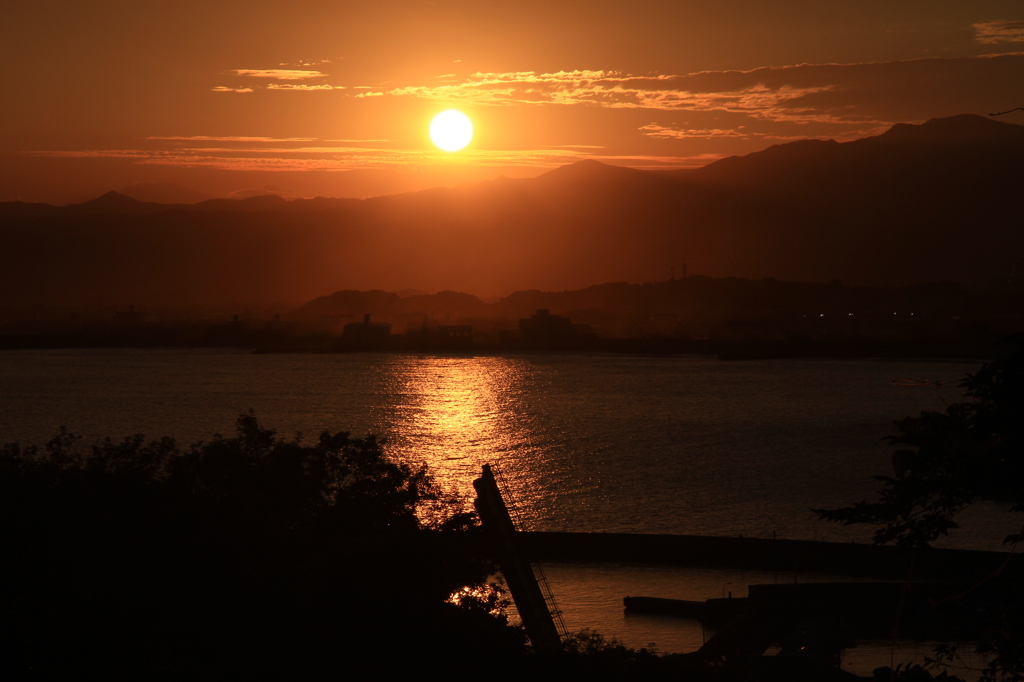 夏の夕景