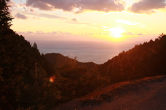 赤い夕日