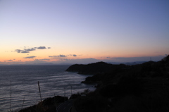 岬の夕日