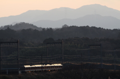 夕暮れ　いざ大阪へ
