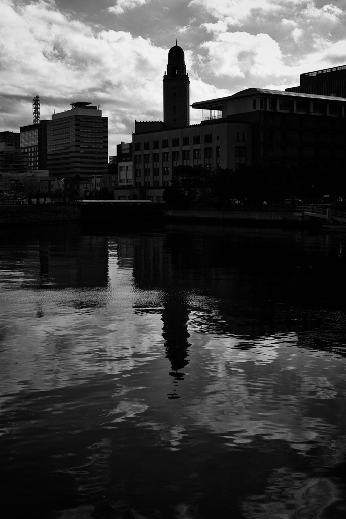 silhouette of Queen's Tower