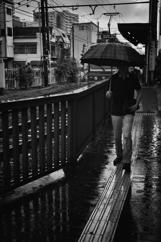 雨の三ノ輪橋駅 #2