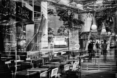 The reflection on the window The reflection on the window