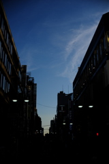 夕暮れ空