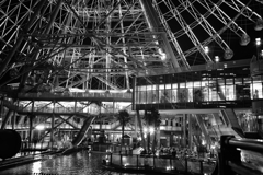 Under the Ferris wheel