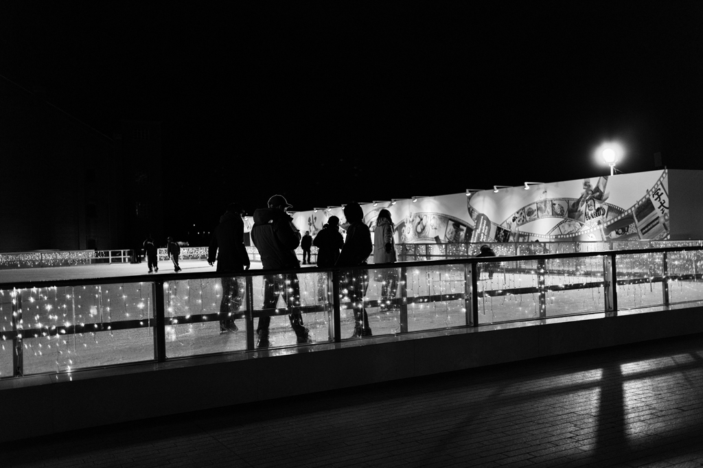 Silhouette on ice