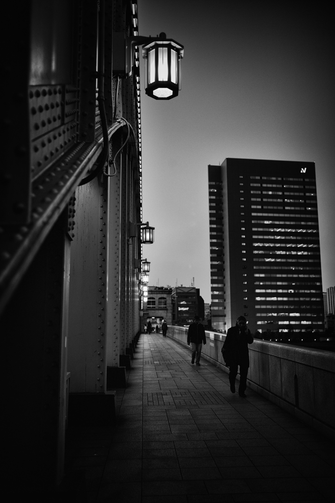 silhouette on the bridge #2