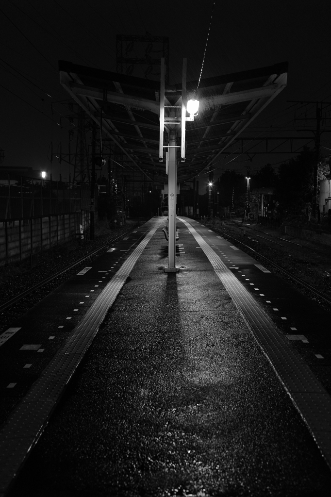 雨の浅野駅 (2)