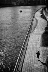 running at riverside