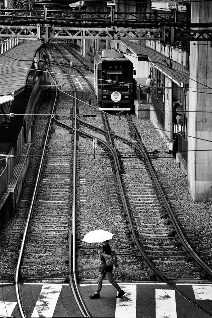人と電車
