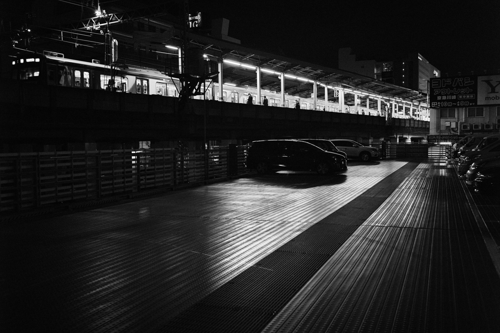 The Parking in front of a station