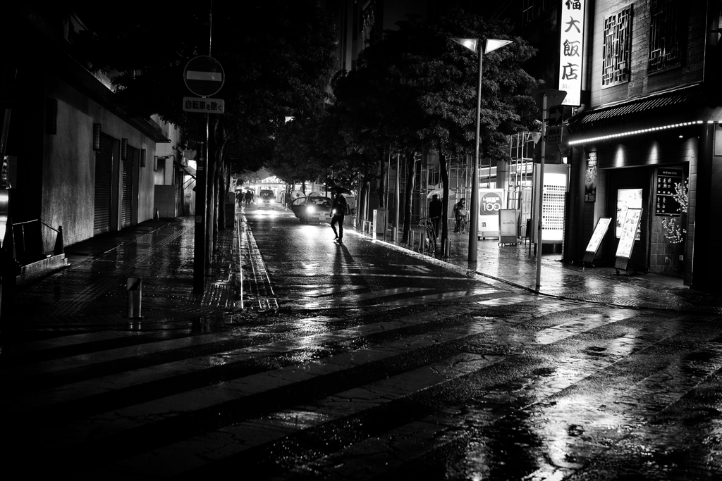 in the rain