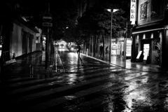 in the rain