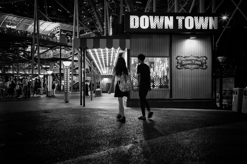a couple in down town