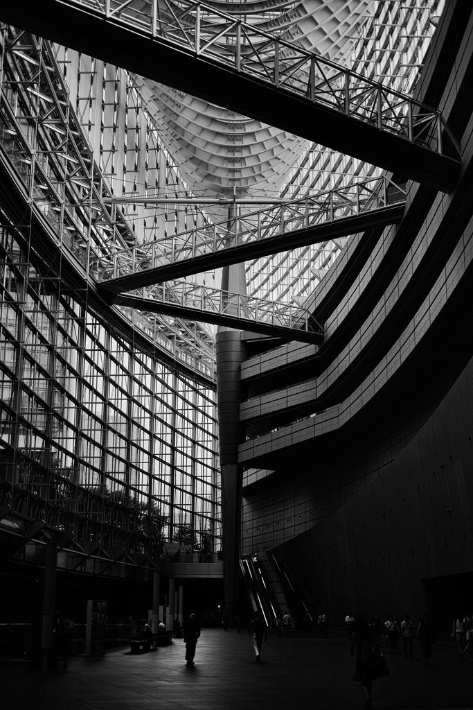 Silhouette in Tokyo International Forum