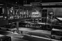駅前の風景