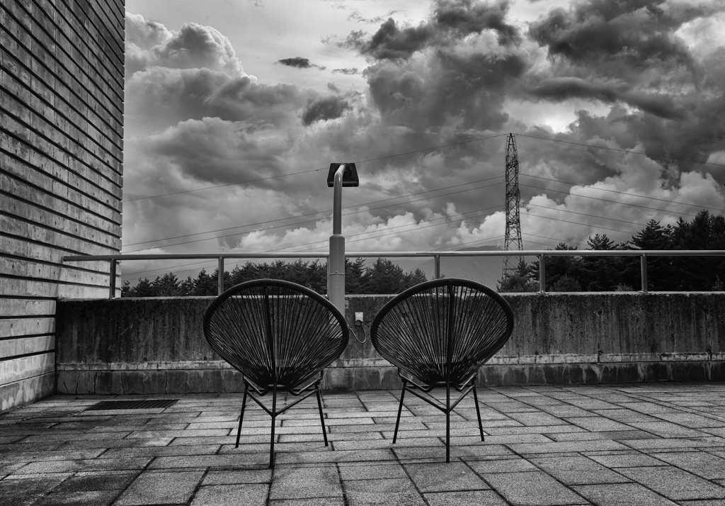 雲を眺めるためのチェア