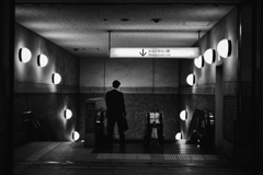 Down to the metro station
