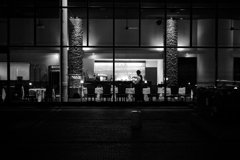 restaurant at night