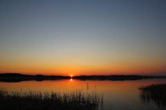 大晦日の夕焼け