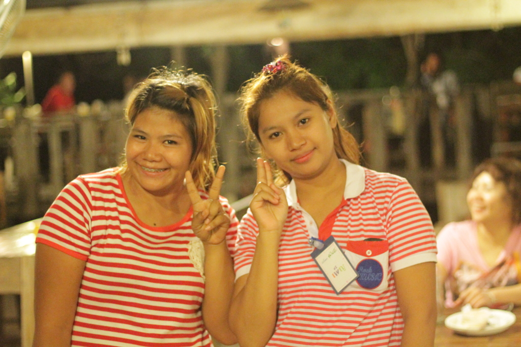 Assistants of drink bar