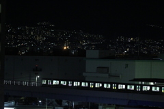 train and nightview