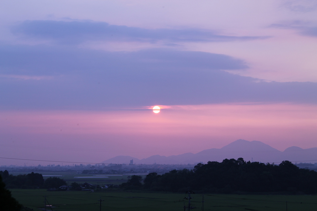 夕焼けの街