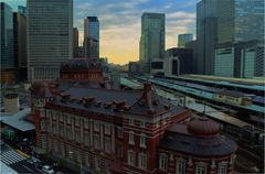 Tokyo Station is overlooked by kitte