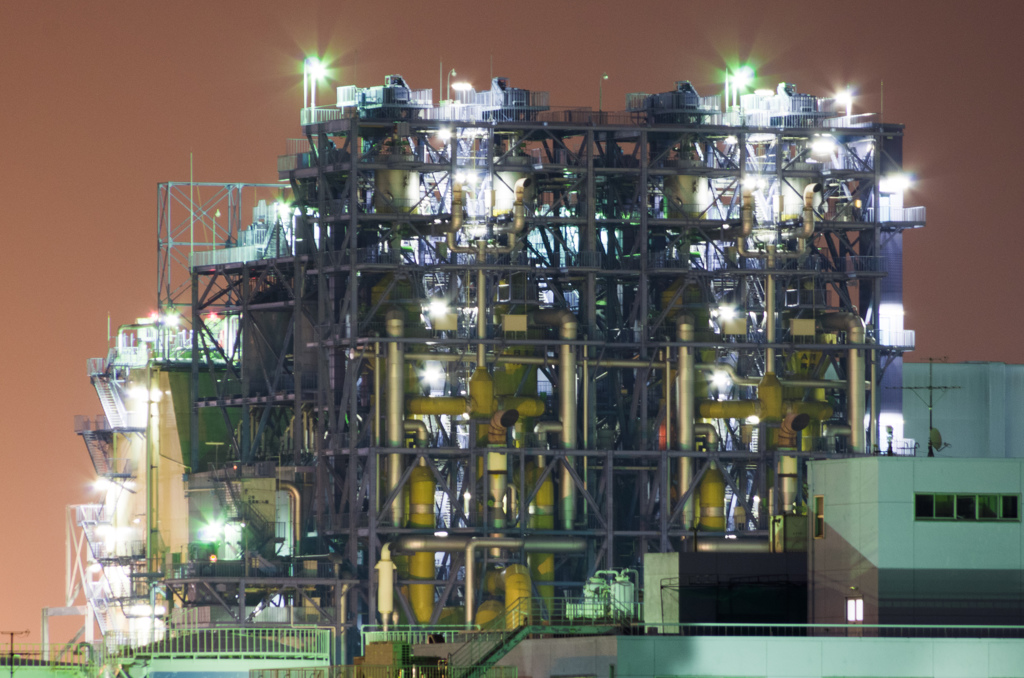 新磯子町　工場夜景