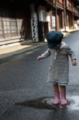 雨が残した贈り物