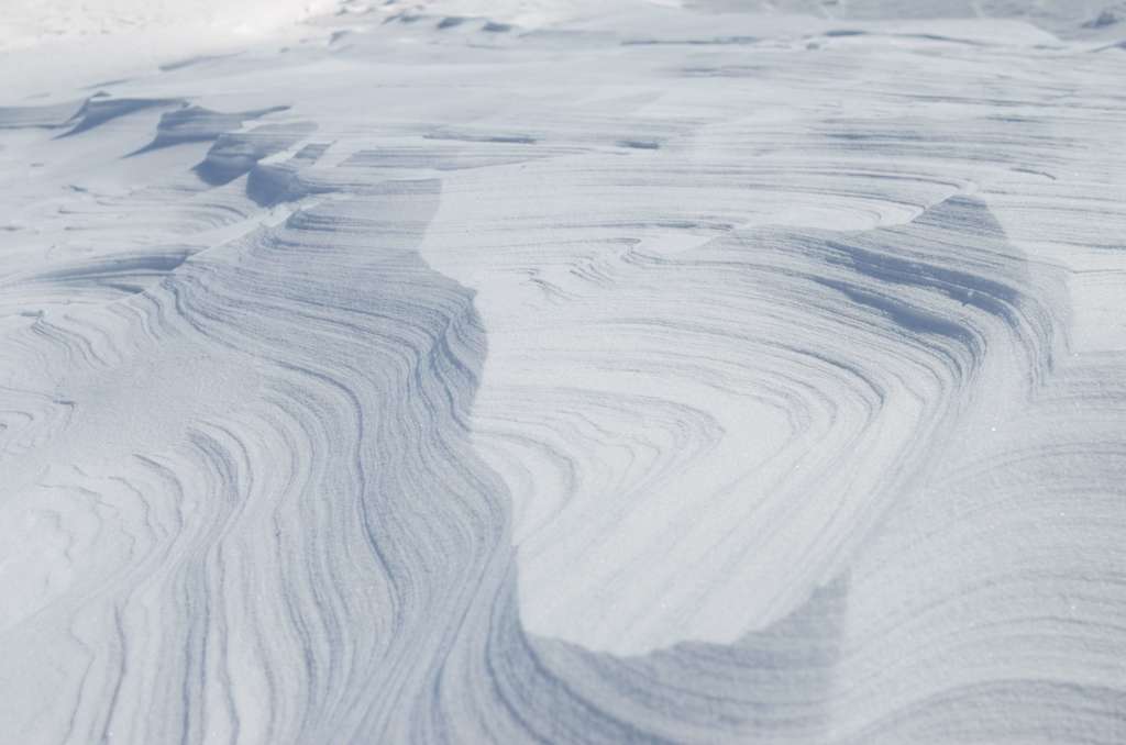 山頂の雪